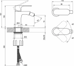 Смеситель для биде Ravak Eleganta X070215 хром