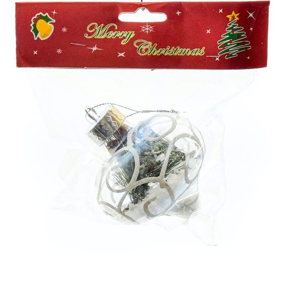 Подвеска прозрачная 8см, пак