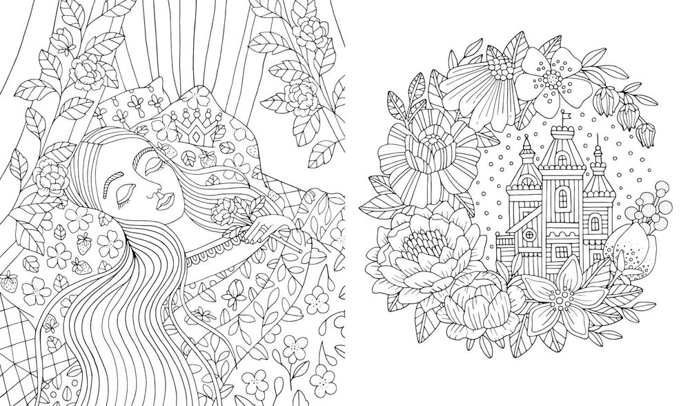 Fairy Tales & Folklore Coloring Book Emelie Lidehäll Öberg
