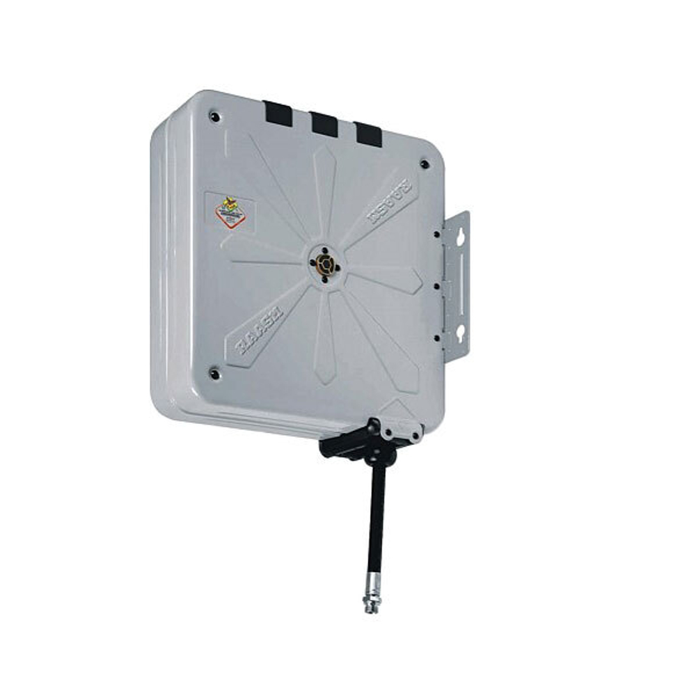 Катушка закрытая окрашенная с шлангом 150 бар, длиной 10 м, резьба 1/2"