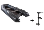 Броня-320 СК графит-черный + BST 40 L (комплект лодка + электромотор)