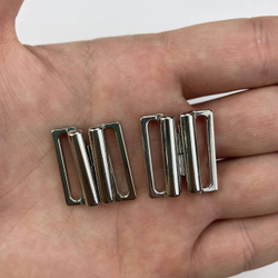 Застежка металл серебро 20 мм