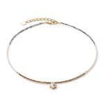 Колье Coeur de Lion Crystal-Gold 6006/10-1816 цвет голубой, золотой