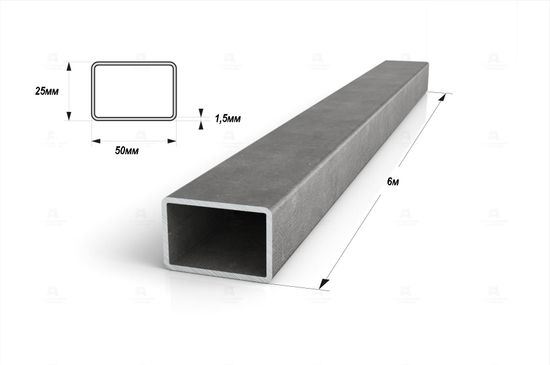 Профтруба прямоугольного сечения 1,5мм 1м. погонный