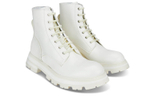 Alexander McQueen Wander lace-up short boots women's bone white