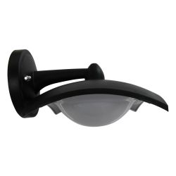 Садово-парковый светильник ЭРА ДБУ 07-8-004 Дели 4 черный 4 гранный настенный IP44 светодиодный 8Вт 6500K