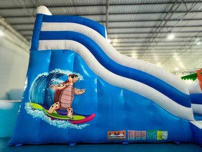 Надувная водная горка с бассейном «Пляжный оазис 3», 13*5*6 м