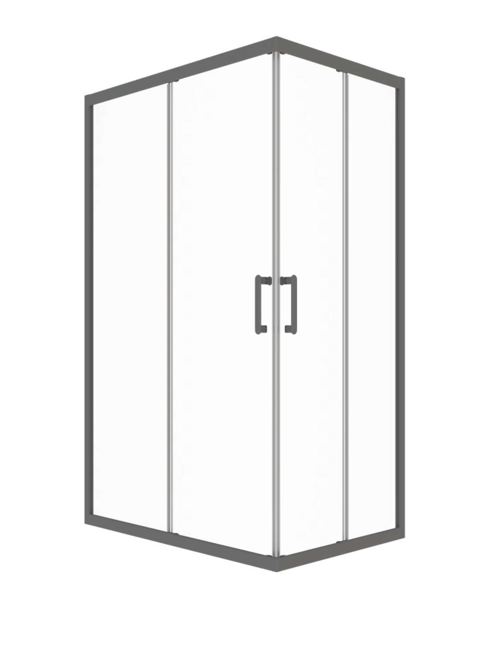 Душевая Ширма Triton Фикс-Графит 120х80
