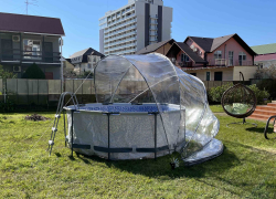 Купол-тент для бассейна, диаметр 4,5 м (Pool tent 4,5)