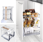 Многофункциональная корзина - DIAMOND STYLE - SS201, 237x465x422 мм