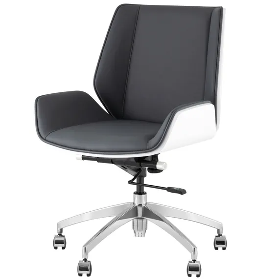 Кресло офисное Crown серо-голубое