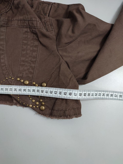 Жакет укороченный коричневый 50 размер, новый