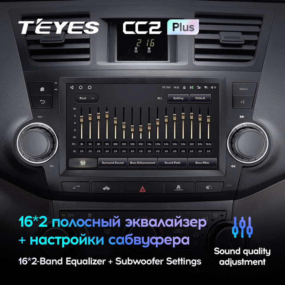 Teyes CC2 Plus 9" для Toyota Highlander 2007-2013