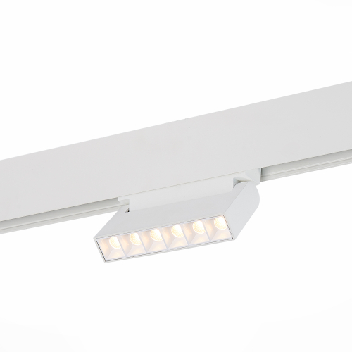 ST364.536.06 Магнитный трековый светильник белый LED 1*6W 3000K 532Lm Ra&gt;80 36° IP20 L120xW22xH108 48V SKYLINE 48