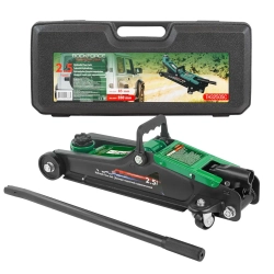 Домкрат подкатной гидравлический 2.5т (h min 85мм, h max 350мм) в кейсе RockForce##Rock FORCE RF-TH32505C