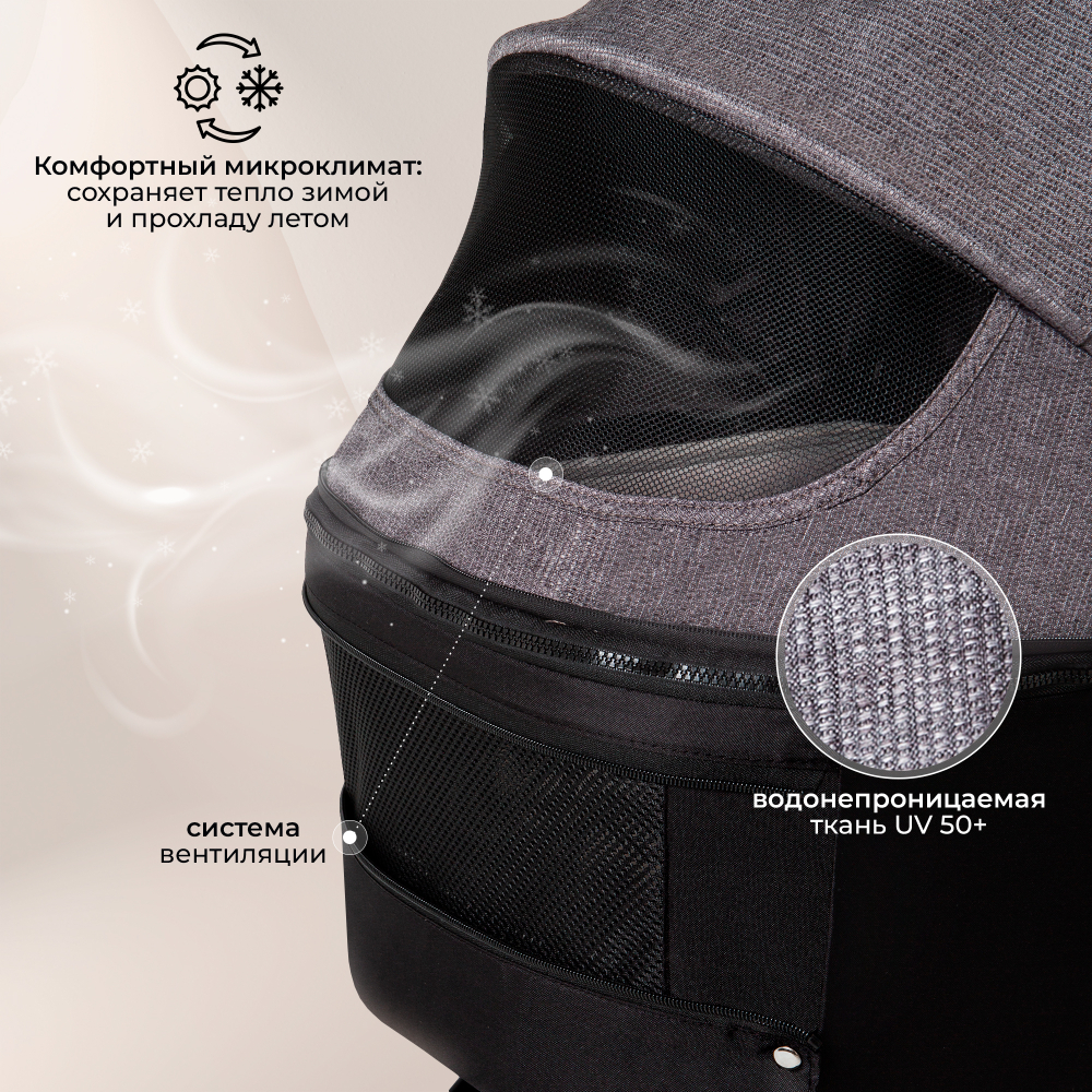 Коляска 2в1 Sweet Baby Rubikid Grey