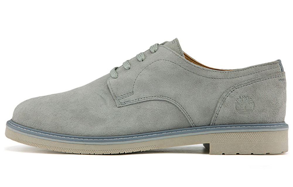 Timberland Casual Leather Shoes Men"s Low top Gray