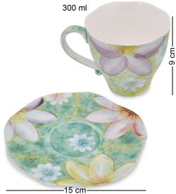 MUG-453/1 Чайная пара «Цветочная поляна»