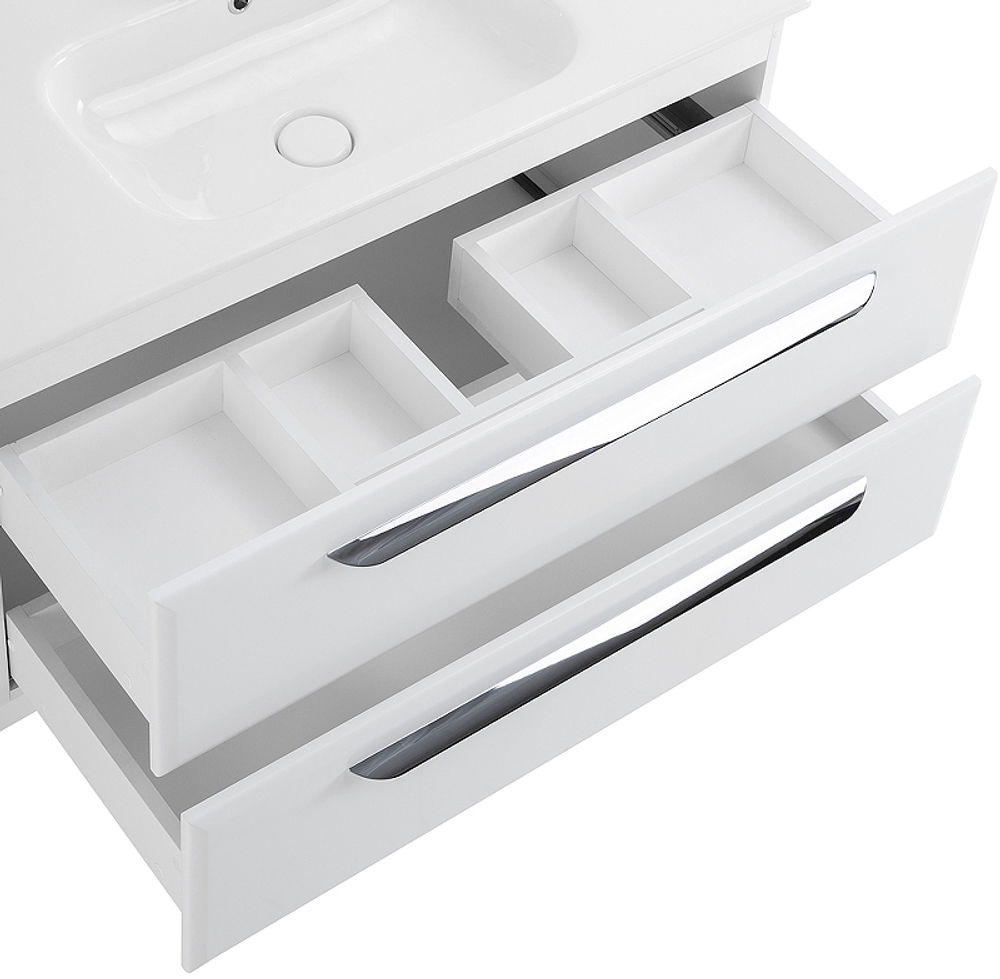 Тумба под раковину Cezares Eco-Cer 80 ECO-CER-800-2C-SO-BL подвесная Bianco Lucido