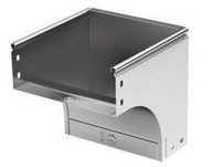 Угол CDV 90 вертикальный внеш. 600/80 в комплекте с крепежными элементами и соединительными пластинами, необходимыми для монтажа,горячеоцинкованный