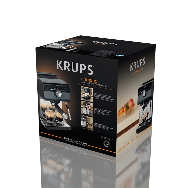 Рожковая кофеварка KRUPS Authentic+ XP384G10