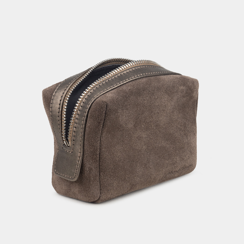 Несессер Mignon из замши и кожи теленка, цвета латте