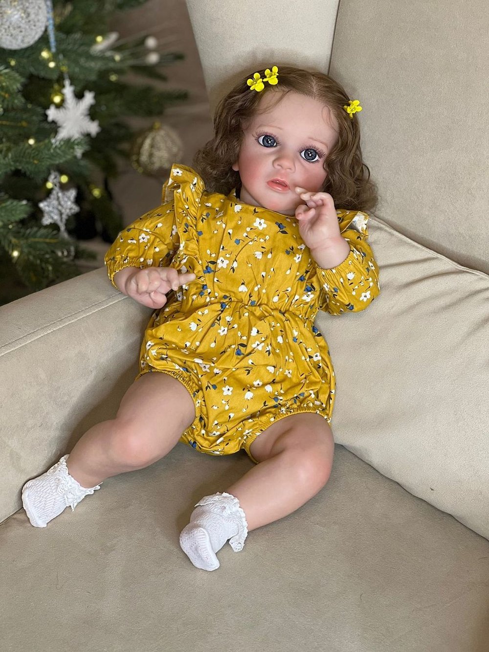 Кукла Реборн мягконабивная 60см в пакете (FA-507)