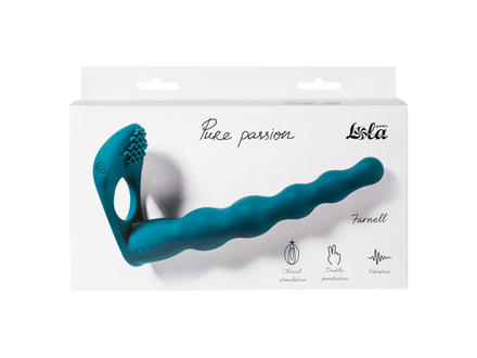 Вибронасадка для Двойного Проникновения Pure Passion Farnell Green
