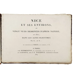 Ницца и ее окрестности, или 20 видов с натуры. [Nice et ses environs...] 1814. Гравюры