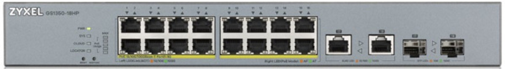 Коммутатор PoE ZYXEL GS1350-18HP