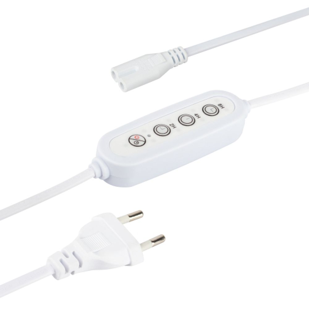 Таймер для светильника ЭРА FITO-LINETIME-2 pin (2/4/8 H)-GR с проводом 1,5 м | Аксессуары для фито светильников