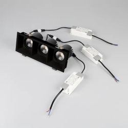 Светильник MS-FLOW-BUILT-S230x85-3x6W Day4000 (BK, 38 deg, 230V) (Arlight, IP20 Металл, 5 лет) 061269