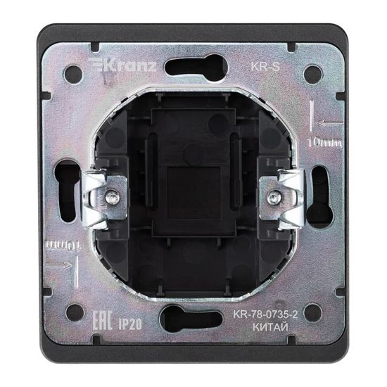 Заглушка ROUND декоративная с суппортом титан KRANZ