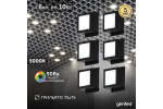 Светильник LED Geniled Griliato Tetris x6шт по 10Вт для ячейки 75x75/10 60Вт 5000К Опал Черный