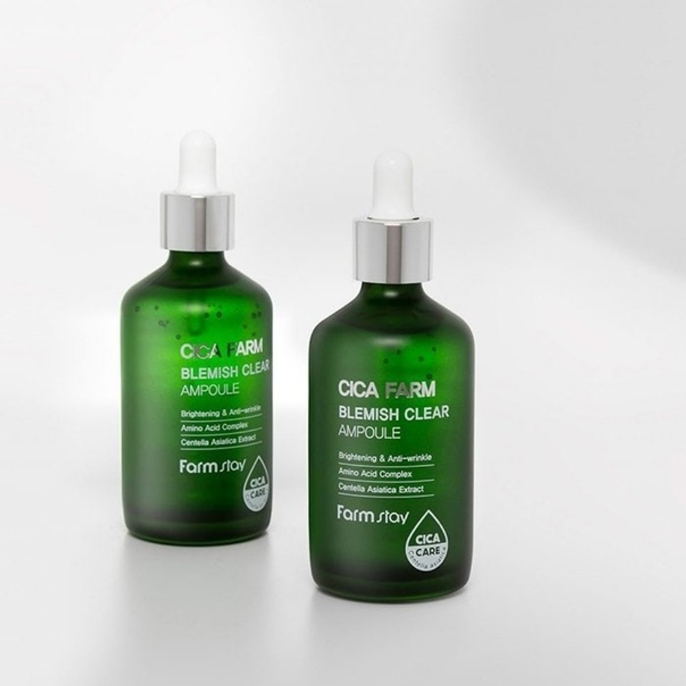 Ампульная сыворотка с центеллой азиатской FarmStay Cica Farm Blemish Clear Ampoule