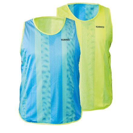Манишка детская TORRES двухсторонняя, TR11950Y/B, р.Jr, тренировочная, полиэстер, жёлт-синий