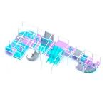 Детский игровой лабиринт «Сказка» 78,5 м² (11,5x6,8x4 м)