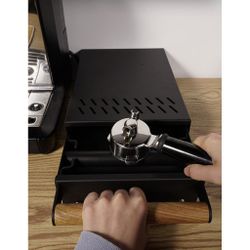 Нок-бокс ящик выдвижной для сброса кофейного жмыха 32*21*7,5 см черный нерж. P.L. Barbossa