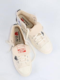 Кеды Converse x Comme des Garcons Play Chuck 70 Off-White Multi Heart