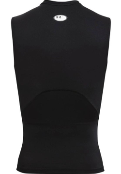 Мужская теннисная футболка Under Armour HeatGear Armour Comp Sleeveles M - black/white