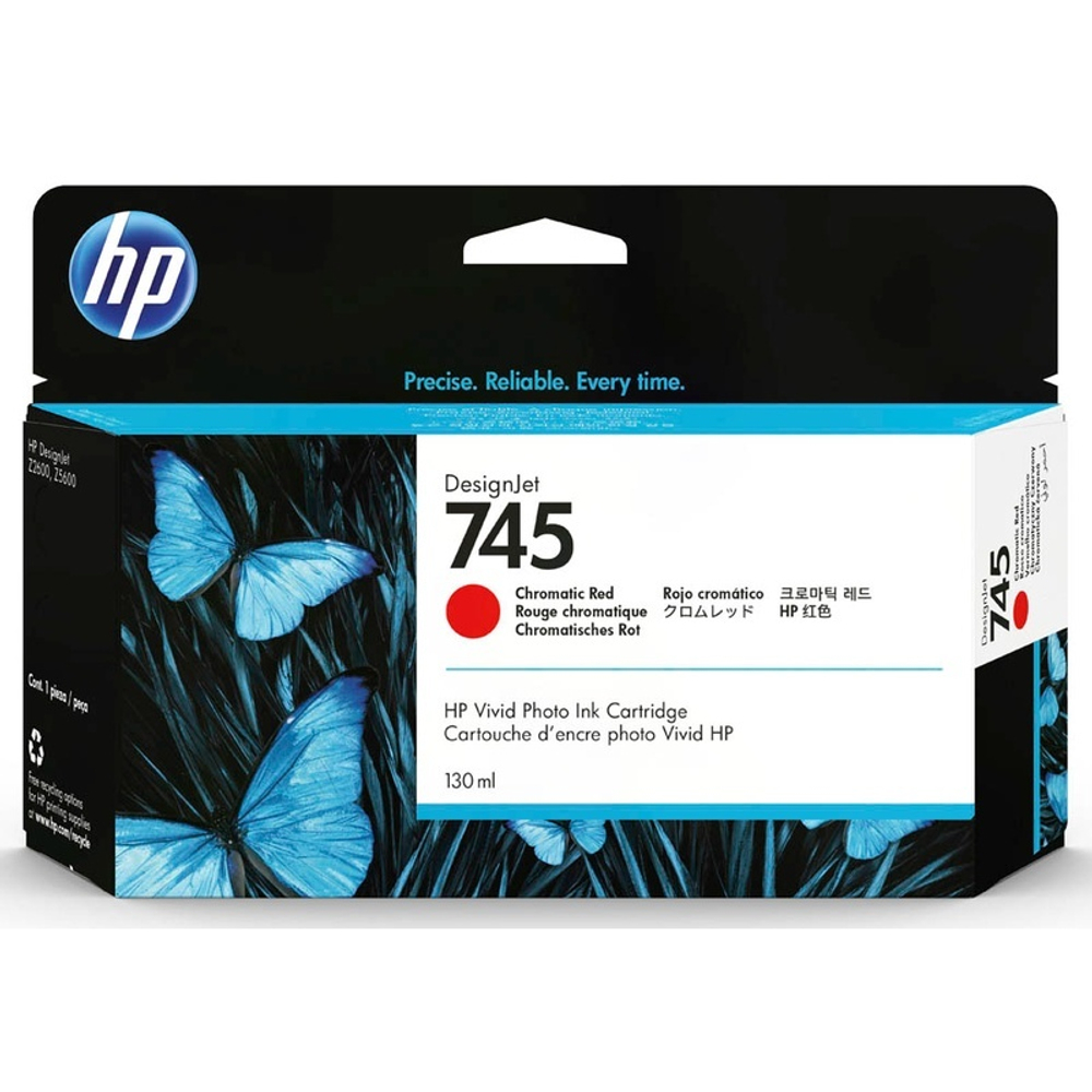 Картридж HP 745 (F9K00A) для DesignJet Z5600/Z2600 хроматический красный (130 мл)