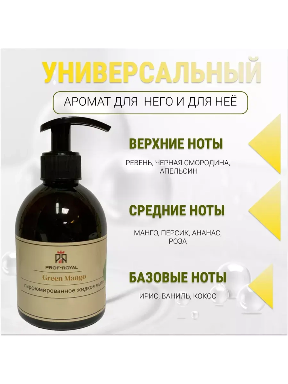 Жидкое мыло Green Mango для рук парфюмированное