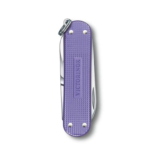 Складной нож Victorinox 0.6221.223G Electric Lavender c клинком из стали X55CrMo14, рукоять алюминиевый сплав Alox