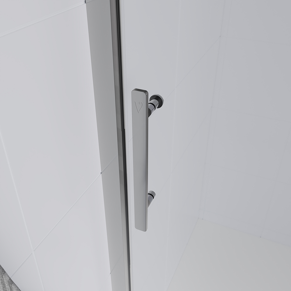Душевая дверь Veconi Evo 100 CH, 1100x1950, хром, стекло прозрачное