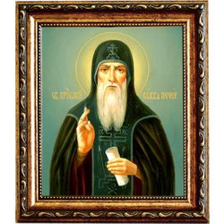 Савва Печерский Преподобный. Икона на холсте.