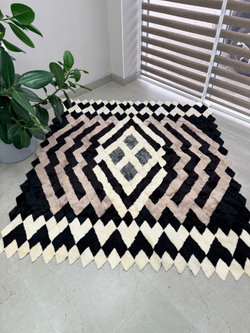 Покрывало меховое ковер из шкуры овчины