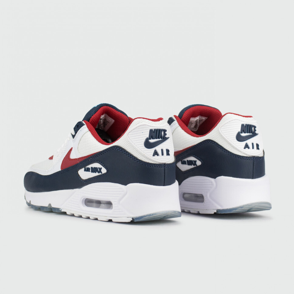 кроссовки Nike Air Max 90 White / Blue / Red