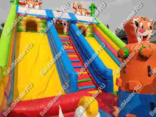 Коммерческий батут "Тигриная страна 2" 10*6*6 м
