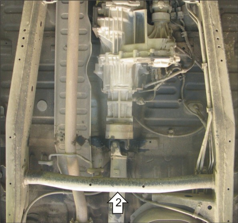 Защита Разд. коробки. 3 мм, Сталь. для Mitsubishi L 200 2006-2014, Mitsubishi L 200 2014-2015 MOTODOR.11306