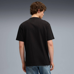 PUMA X SCUDERIA FERRARI МУЖСКАЯ ФУТБОЛКА PREMIUM, ЧЕРНЫЙ